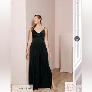 Classic Emerald Velvet Skye Maternity Bridesmaid Dress